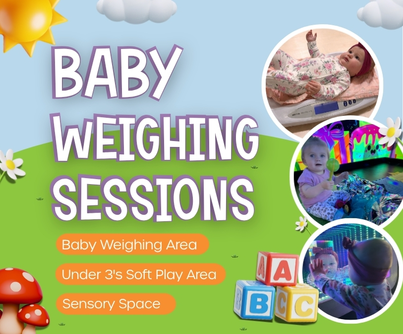 Baby weighing area in indoor soft play Doncaster